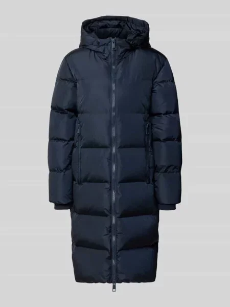 Płaszcz pikowany z zamkiem błyskawicznym dwustronnym Armani Exchange granatowy
