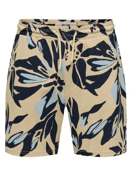 Kratke hlače iz tkanine Only & Sons bež