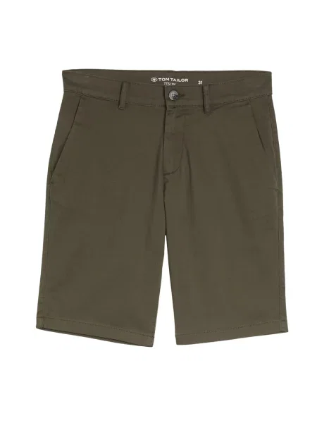 TOM TAILOR Pantaloni eleganți închis verde