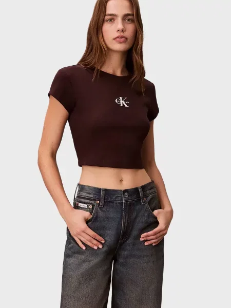 Топ Calvin Klein Jeans коричневый