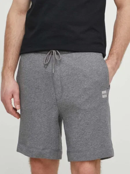 Boss Orange pantaloni scurti din melanj gri