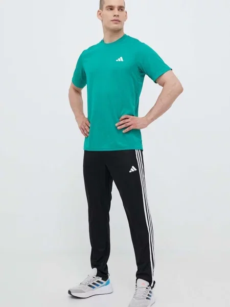 Спортивные штаны Adidas Performance с аппликацией черные