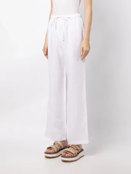 Pantaloni Reformation de in alb