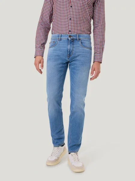 Завужені джинси Pierre Cardin бавовна/еластан блакитний