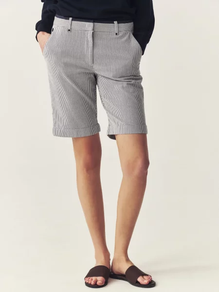 TATUUM Pantaloni eleganți Soro bleumarin alb