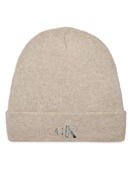 Calvin Klein Jeans Czapka Minimal Monogram Beanie szary