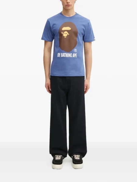 Tricou A Bathing Ape® cu imagine albastru