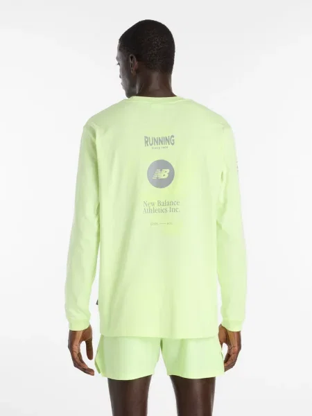 Лонгслів New Balance жовтий