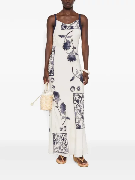 Rochie maxi Sir cu model floral cu imagine