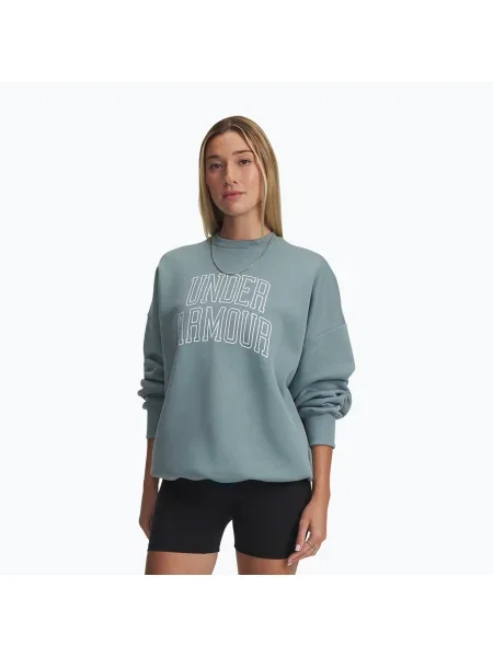 Кофта Under Armour Rival Fleece Varsity Crew serpentine/white біла
