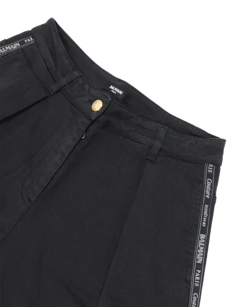 Spodnie dziecięce Balmain czarne