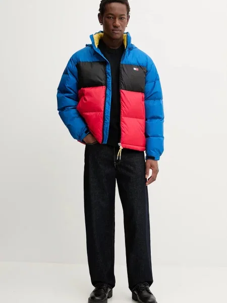 Tommy Jeans geacă de puf bleumarin de iarnă