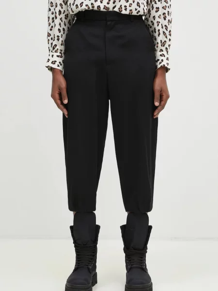 Ader Error pantaloni de lână negru