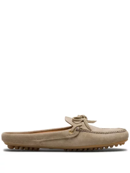 Papuci de casă Car Shoe din piele de căprioară