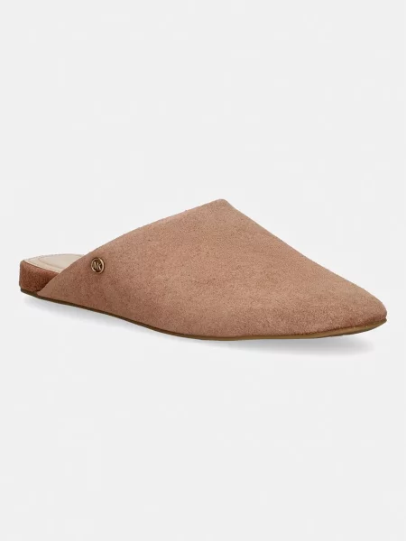 MICHAEL Michael Kors șalpi mocasini pentru femei din piele întoarsă Cady Mule maro