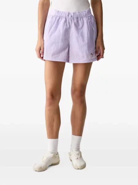 Pantaloni scurți Puma cu imagine alergare violet