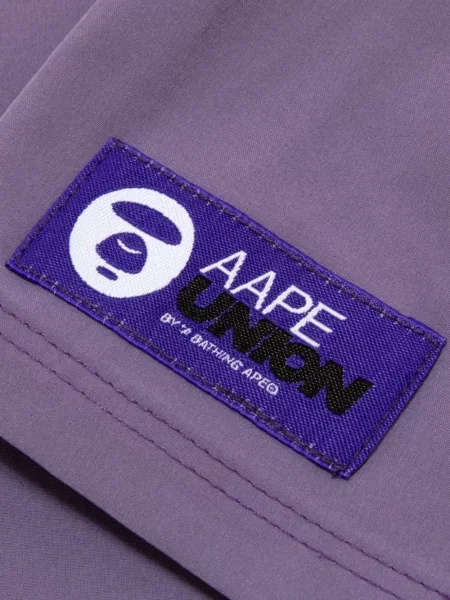 Pantaloni scurți Aape By A Bathing Ape cu autograf violet