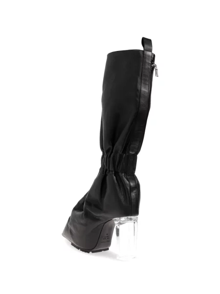 Botine Rick Owens din piele negru