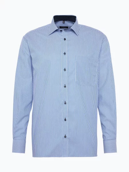 Eterna Comfort Fit Koszula niewymagająca prasowania Mężczyźni Comfort Fit 42 niebieski