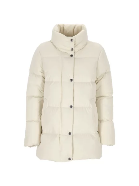 Matlasat geacă parka Woolrich alb