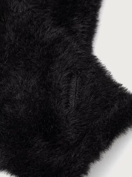 Kangol füles sapka női FAUX FUR KNIT BONNET fekete