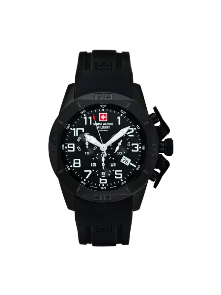 Lniany zegarek Swiss Alpine Military czarny