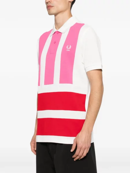 Ριγέ polo Comme Des Garçons Shirt λευκό