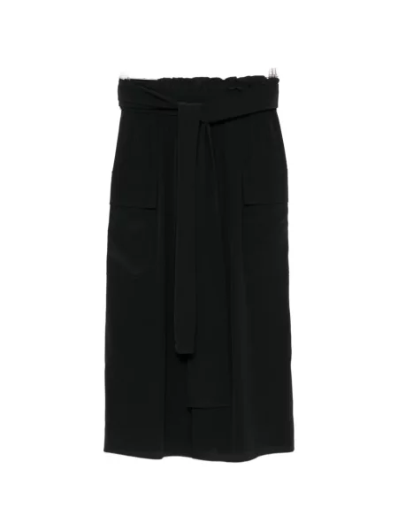 Fustă midi Joseph cu legături negru