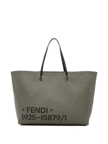Geantă Fendi cu imagine gri