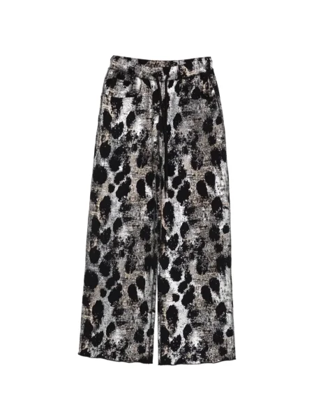 Pantaloni sport R13 cu imagine cu model leopard negru