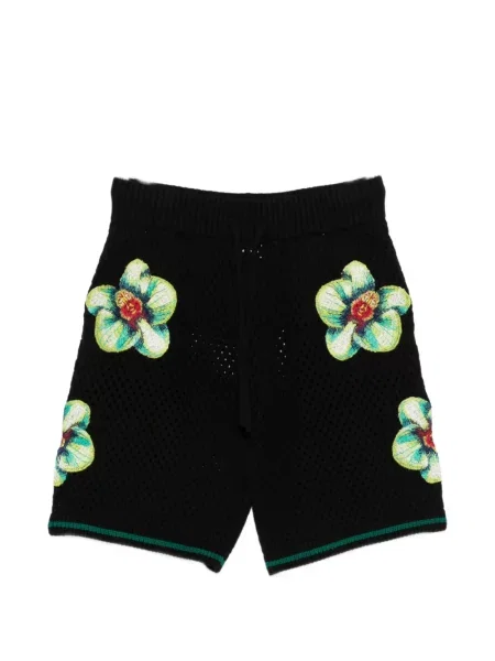 Pantaloni scurți Casablanca cu model floral negru