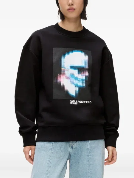 Hanorac Karl Lagerfeld Jeans negru