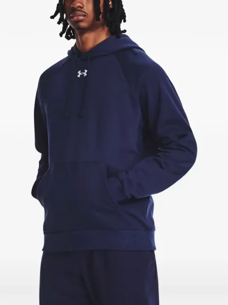 Hanorac cu glugă Under Armour din fleece albastru