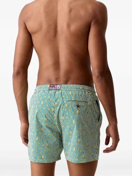 Slip de baie Mc2 Saint Barth cu imagine verde