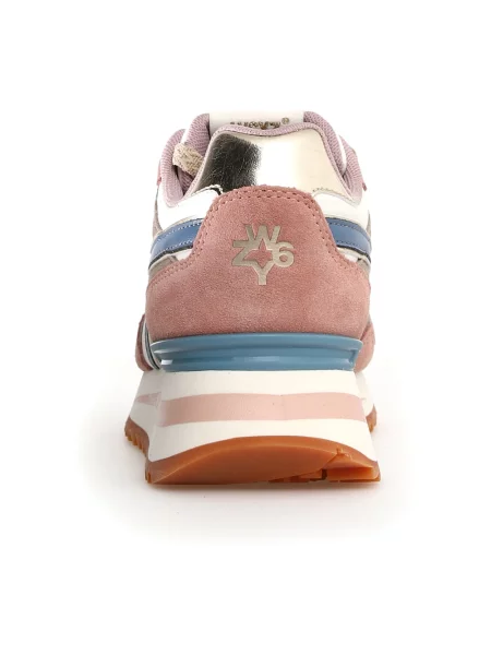 Sneakersy W6yz z nadrukiem zwierzęcym różowe