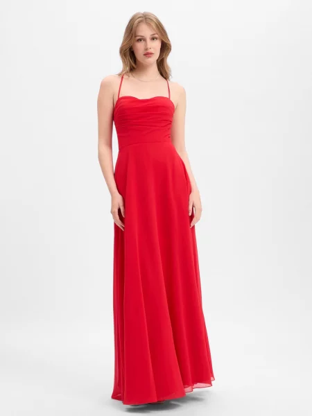 Luxuar Fashion sukienka wieczorowa Kobiety 32 czerwony
