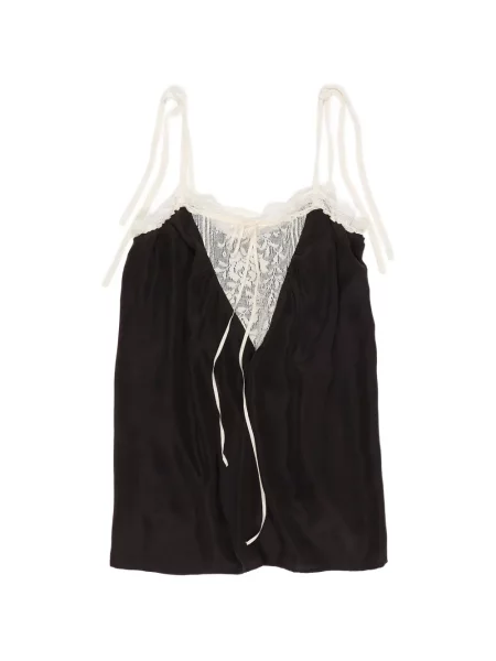 Top Bimba Y Lola din dantelă negru