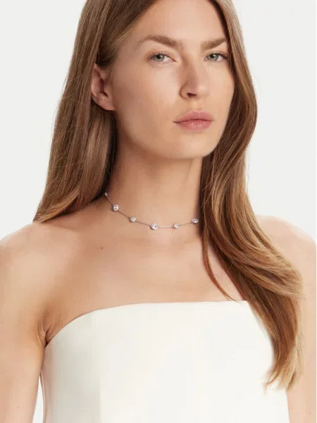 Swarovski Řetízek stříbrná