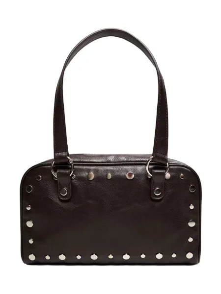 Bershka Ročna torbica temno rjava