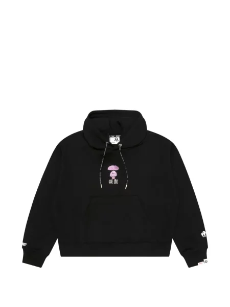 Hanorac cu glugă Aape By A Bathing Ape cu imagine cu cordon negru