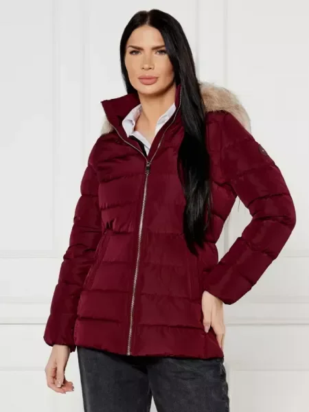 Tommy Hilfiger De puf geacă TYRA bordo