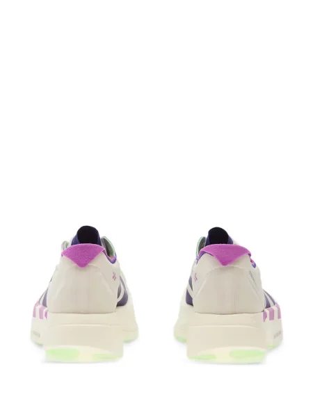 Běžecké pruhované prošívané tričko Adidas oranžové