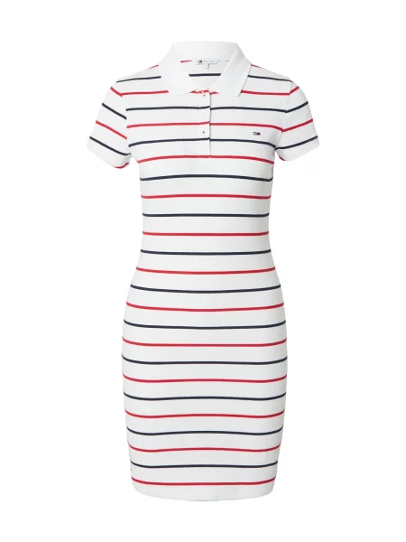 Tommy Jeans Rochie bleumarin / rubiniu alb