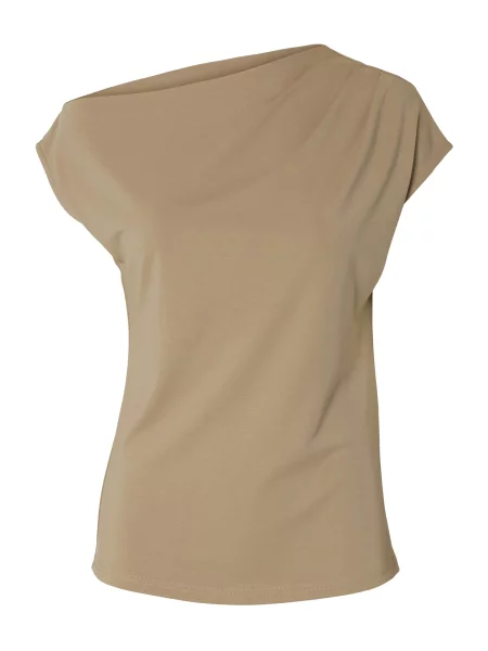 SELECTED Tricou SLFMOLLY deschis maro