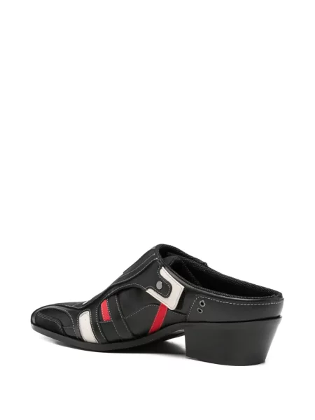 Papuci tip mules Martine Rose din piele negru