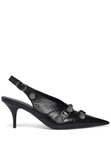 Pantofi cu toc Balenciaga slingback negru