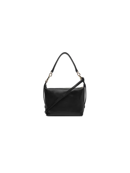 Furla bőr táska Tonie Mini Hobo fekete