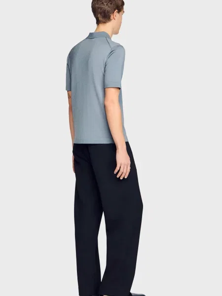 Поло Sandro серое