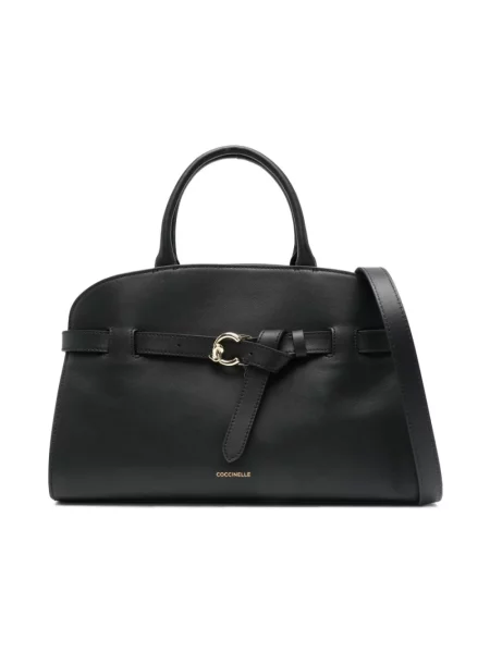 Torebka Coccinelle skórzana czarna