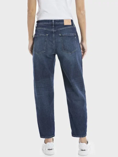 Прямі джинси Replay бавовна/еластан синій